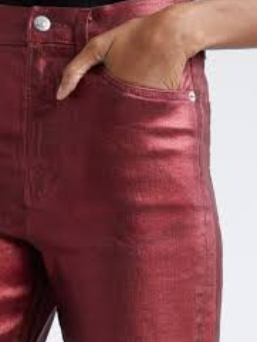 NWT Veronica Beard Crosbie High Waist Wide Leg Metallic Pants 25